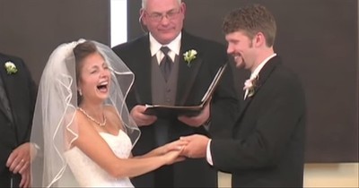 Groom Makes Hilarious Flub During Wedding Vows In Classic Viral Video