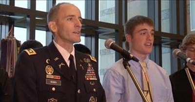 Dying Soldier Sings 'Tell My Father' With His Son 