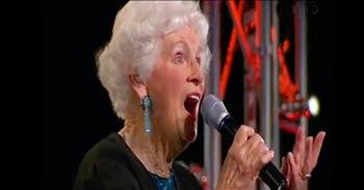 91-Year-Old Lives Out Dream Of Singing On Stage 