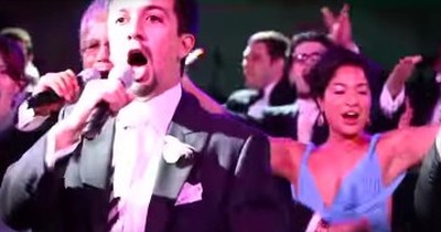 Entire Family Shocks Bride With Epic Broadway Performance 