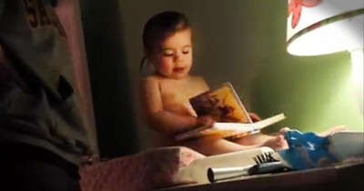 Two-Year-Old Reads David and Goliath 