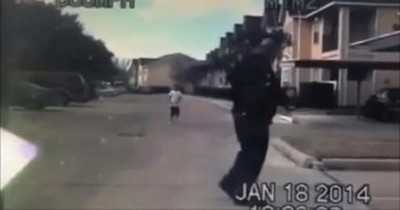 Police Dash Cam Captures Sweetest Moment with a Little Boy 