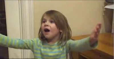 Adorable Little Girl is REALLY Motivated to be a Comedian. She's Just Too Cute! 
