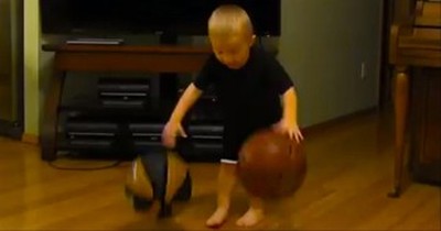 What This Little Boy Can Do with a Basketball Will Amaze You! 