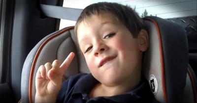 Carseat Crooner Adorably Serenades His Mom - Too Cute for Words