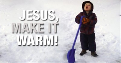 After 10 Minutes of Shoveling Snow, This Little Boy Had Enough! LOL