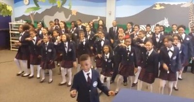 Elementary School Chorus Will Amaze You With their Adorable Song and Dance 