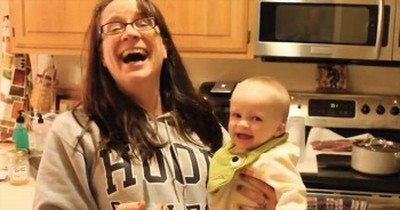 You’ll Never Guess What is Making This Baby Giggle So Adorably 