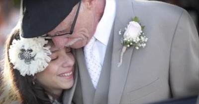 Terminally Ill Dad Walks 11-Year-Old Daughter Down the Aisle In Heartbreaking Ceremony 