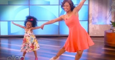 Mother-Daughter Duo Dances to ‘Happy.’ - So SWEET! 