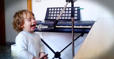 Not Sure What This 2-Year-Old Has To Be ‘Blue’ About…But He’s Rocking It!