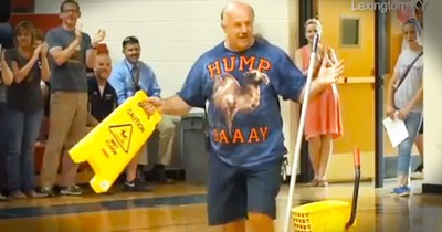 When This Janitor Went To Clean Up A Mess, He Had No Idea What He Would See. WOW!