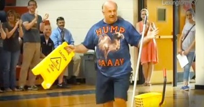 When This Janitor Went To Clean Up A Mess, He Had No Idea What He Would See. WOW! 