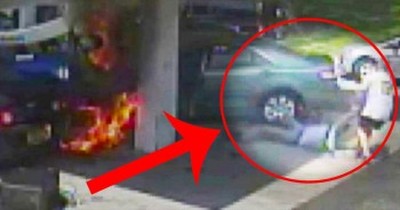 Heroic Cop Saves Elderly Man From Fiery Blaze 