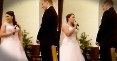 Bride Surprises Groom With Her Own CHRISTIAN ‘Hallelujah’ At The Altar – You’ll Be In Tears 
