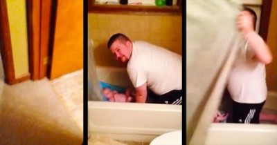 This Daddy Had No Idea His Wife Was Around The Corner. What She Caught Is ADORABLE! 
