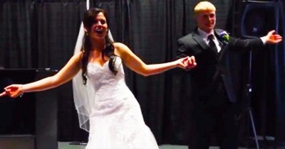This Wedding Couple ‘Froze’ The Crowd When They Busted Into This Dance! 