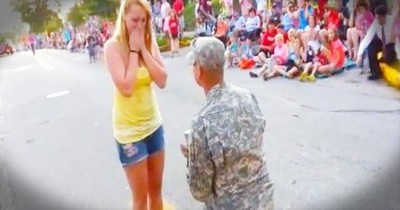 When This Soldier Stopped The Parade, His Girlfriend Had No Idea WHY – Just Wait! 
