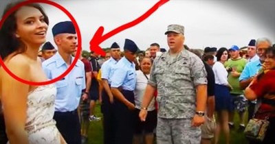 When This Military Dad Interrupted Graduation, Courtney Was MORTIFIED. But The Surprise At 26 Seconds Was SO Worth It! 