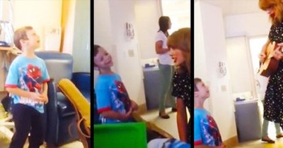 This Country MEGA Star Visited A Children's Hospital, But It Was Little Jordan That Stole The Show - And My Heart! 