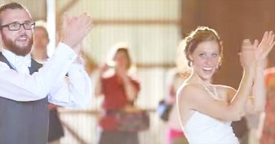 This Bride And Groom Gave Their Wedding Guests One 'HAPPY' Surprise! Awesome! 