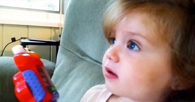 Oh My Goodness! You'll Love What This Cutie Is AMAZED By. It's Out Of This World Cute! 