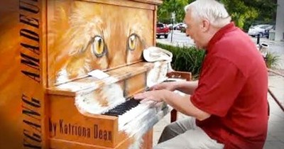 When Grandpa Noticed A Public Piano, He Gave The Crowd 1 UNFORGETTABLE Performance! 