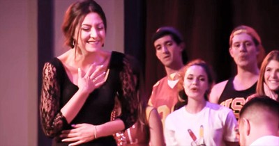 When This Woman Was Pulled On Stage, She Never Saw This A Cappella Surprise Coming!