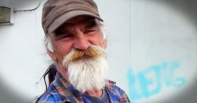 This Homeless Man’s DANCING Mustache Just Paid Off BIG Time! My Heart Is SO Happy!