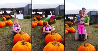 Try Not To Tear Up When This Little Girl Finds More Than Just Pumpkins At The Local Farm! 