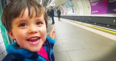 Somebody LOVES The Train. And His Excitement Is Completely ADORABLE! 