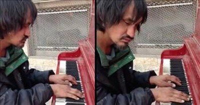 Homeless Man Sits At Piano And Plays Stunning Tune 