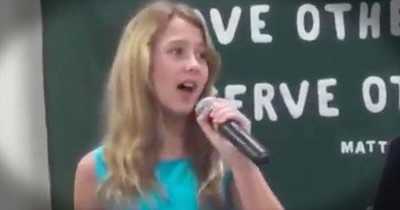 11 year old sings Keith & Kristyn Getty's 'Power of the Cross' 