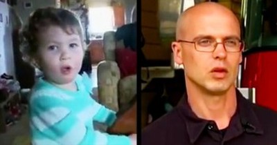 This Firefighter Is Saving A Little Girl's Life. And It's Got Nothing To Do With Flames. Oh My The TEARS! 