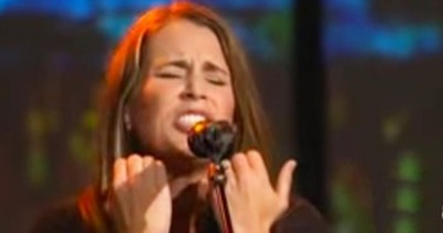 1 Woman's Anointed Voice Sings 'At The Cross (Love Ran Red)' 