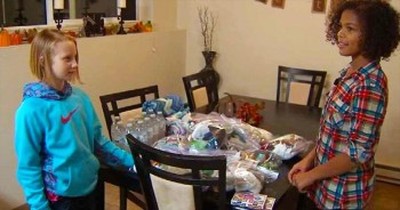 2 Selfless Cousins Save Their Allowance To Buy Goods For The Homeless  