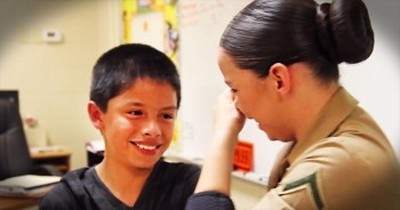 This Marine Gets Surprised With Help To Get Her Family Back 