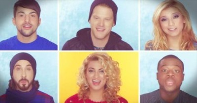 Amazing A Cappella Group Sings Magical 'Winter Wonderland' 'Don't Worry Be Happy' Mashup 