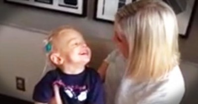 Toddler Receives Christmas Miracle As He Hears For The First Time 