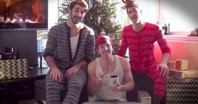 Boys In Silly PJs Sing Beautiful Christmas Medley 