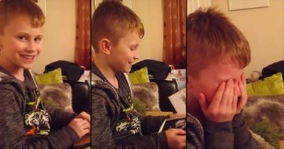 Sweet Boy Cries After Finding Out He’s Going To Be A Big Brother 
