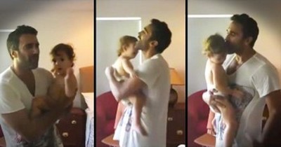 Father With Incredible Voice Sings Sweet Song To Comfort Toddler 