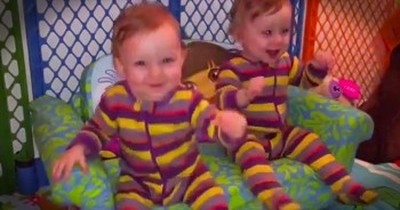 Precious Twins Groove To ‘The Chicken Dance’ 