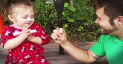 Cute Toddler Has The BEST Reaction To Daddy’s ‘Got Your Nose’ Game 