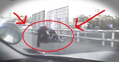 Suicidal Man Is Saved By Policeman Just In Time 