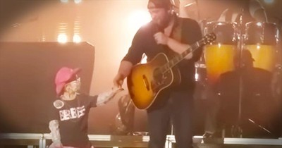 Country Star Lee Brice Dances Onstage With Cancer-Stricken Little Girl