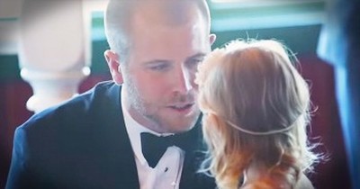NASCAR Groom Shares Emotional Vows With Step-Daughter 