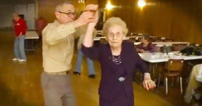 100-Year-Old Woman Continues To Spread Cheer Through Dance 