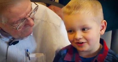 WWII Vet Celebrates 90th Birthday With His 4-Year-Old Friend  