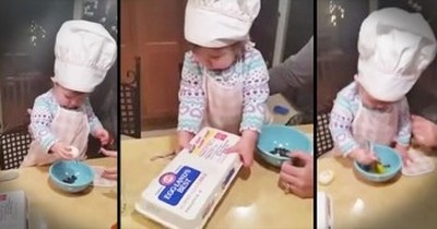This 16-Month-Old Is The CUTEST Future Chef. AWW! 